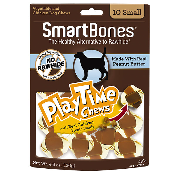 20% OFF: SmartBones PlayTime Small Peanut Butter Chews (10Pcs)