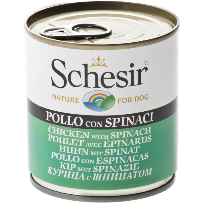 Schesir Chicken With Spinach Wet Dog Food