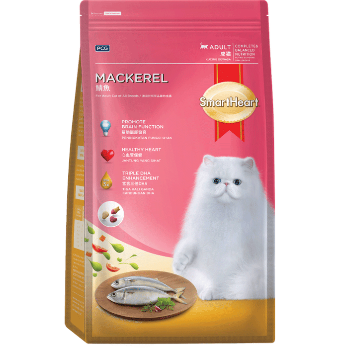 SmartHeart Mackerel Formula Adult Dry Cat Food