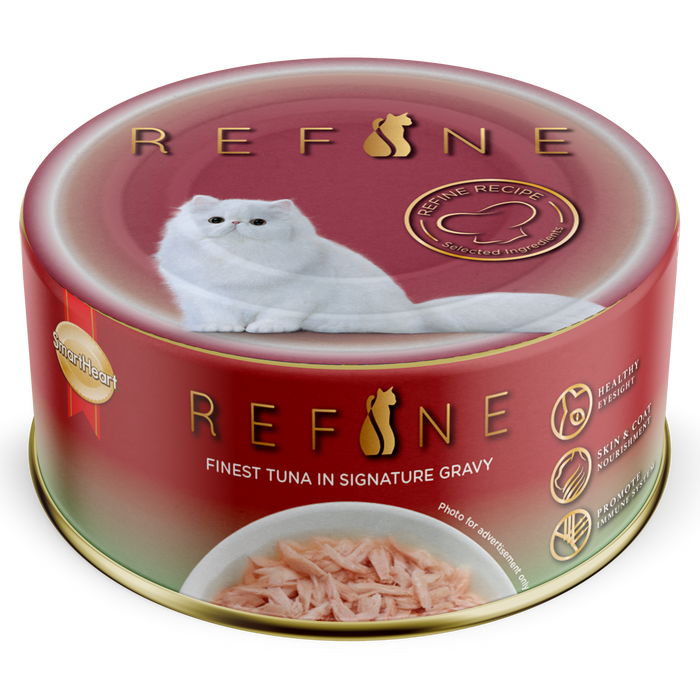 SmartHeart Refine Finest Tuna In Signature Gravy Wet Cat Food (24 Cans)