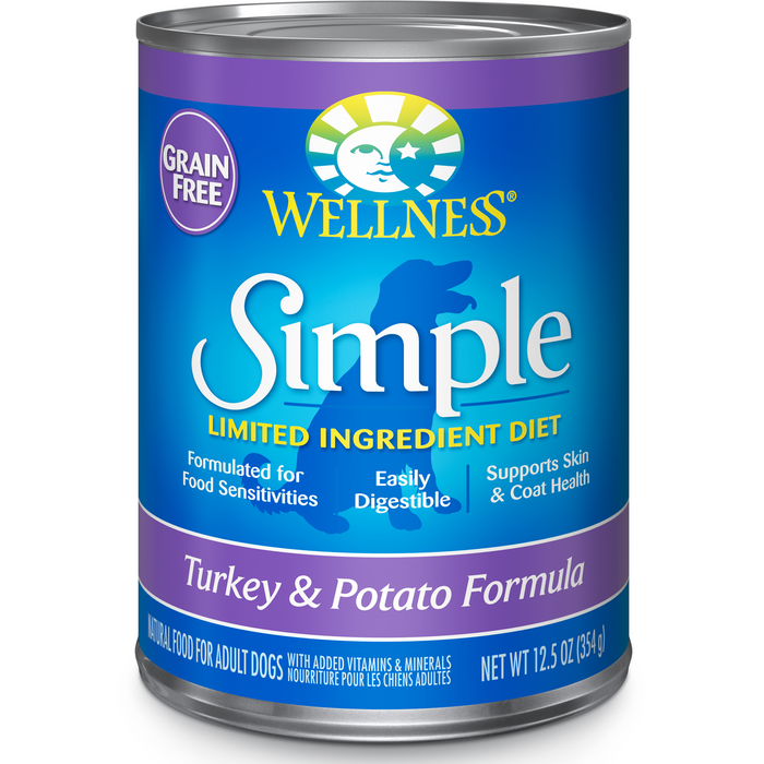 20% OFF:  Wellness Simple Solution Limited Ingredient Grain Free Turkey & Potato Wet Dog Food