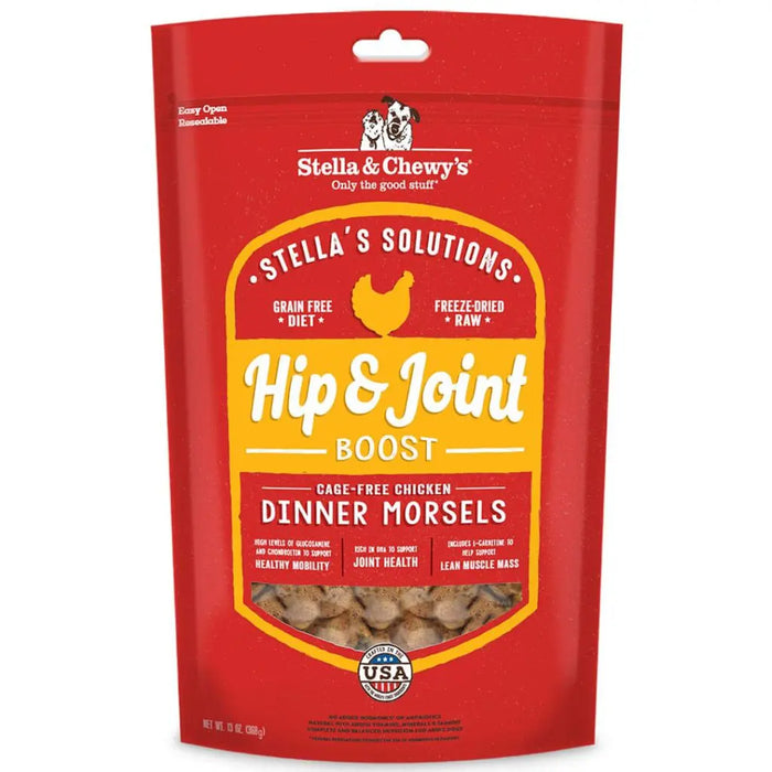 Stella & Chewy Stella's Solution Hip & Joint Boost With Freeze Dried Raw Chicken Dinner Morsels For Dogs