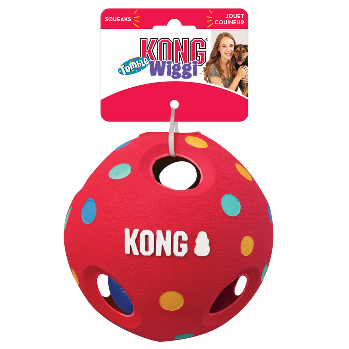20% OFF: Kong® Wiggi Tumble Ball Dog Toy (Assorted Colour)