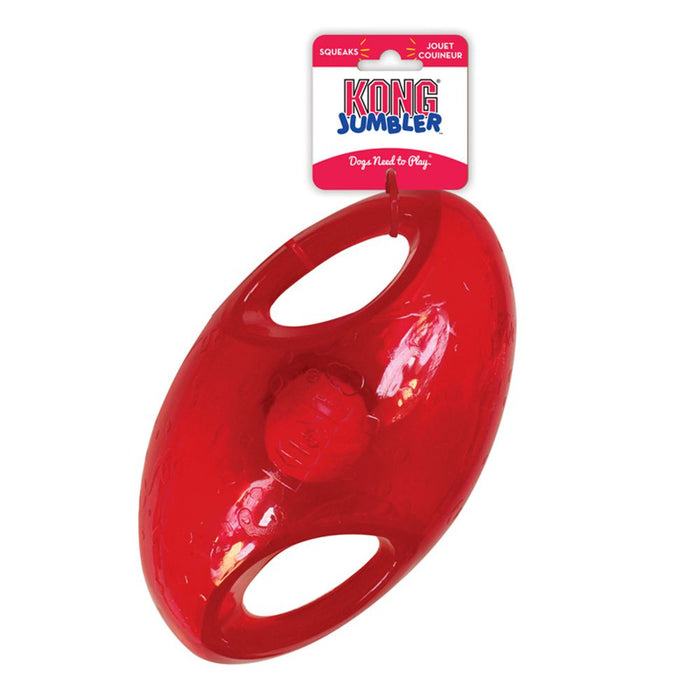 20% OFF: Kong® Jumbler™ Football Dog Toy (Assorted Colour)