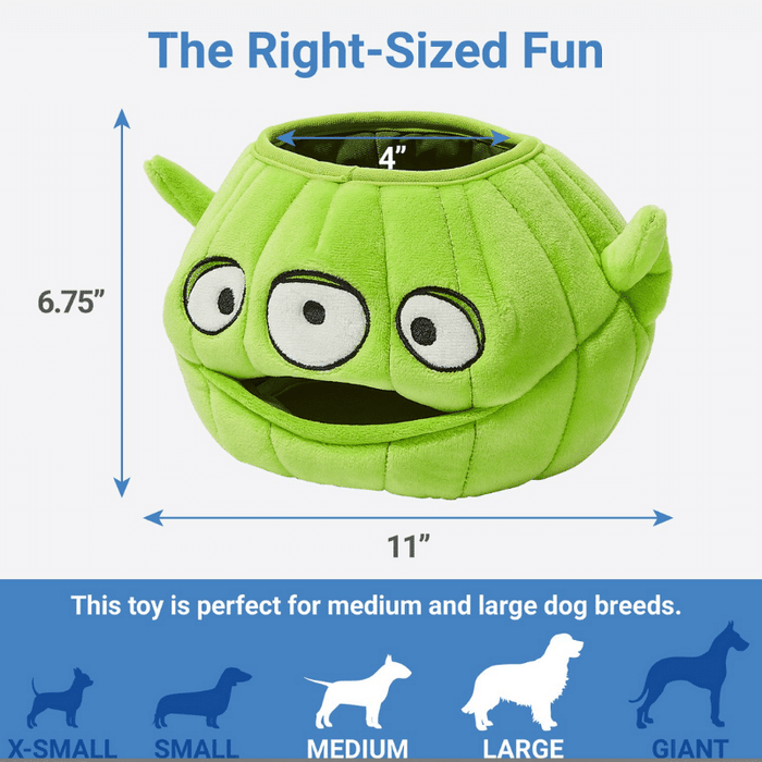 Shop The Paw Alien Jack-O-Lantern Burrow Dog Toy