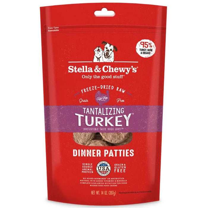 Stella & Chewy’s Freeze-Dried Raw Tantalizing Turkey Dinner Patties For Dogs