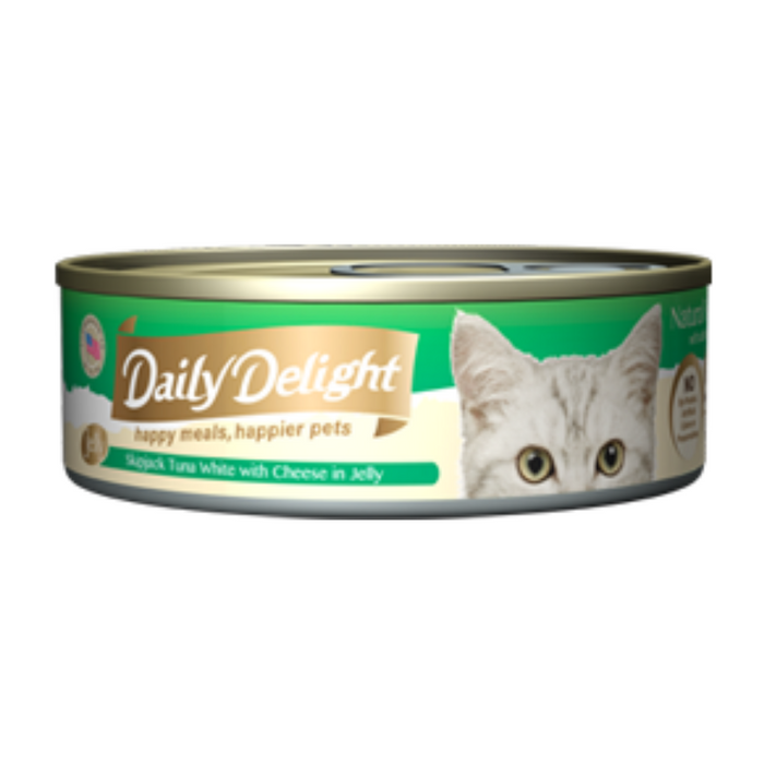 20% OFF: Daily Delight Skipjack Tuna White With Cheese In Jelly Wet Cat Food (24 Cans)