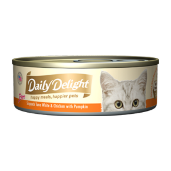 20% OFF: Daily Delight Skipjack Tuna White & Chicken With Pumpkin Wet Cat Food (24 Cans)