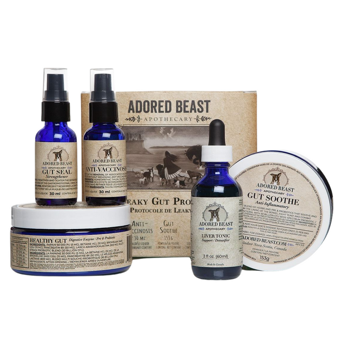 Adored Beast Leaky Gut Protocol For Dogs (5 Products Kit)