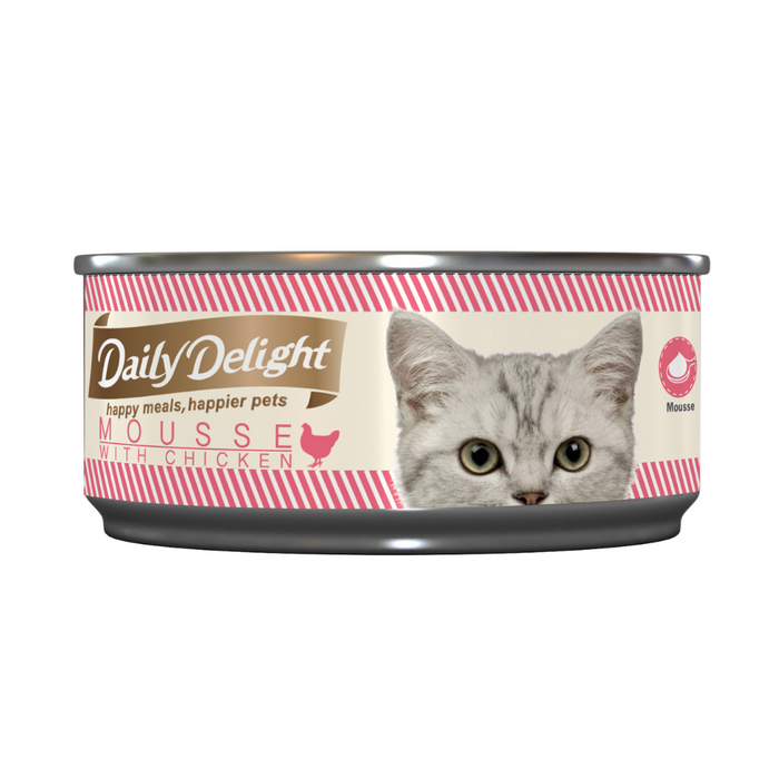 20% OFF: Daily Delight Mousse With Chicken Wet Cat Food (24 Cans)