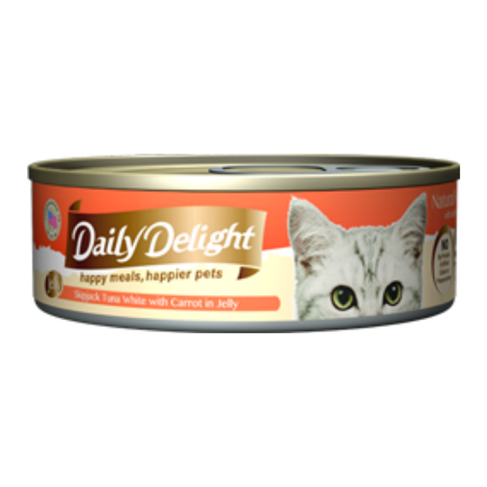 20% OFF: Daily Delight Skipjack Tuna White With Carrot In Jelly Wet Cat Food (24 Cans)