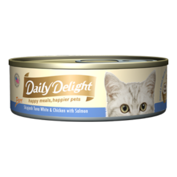 20% OFF: Daily Delight Skipjack Tuna White & Chicken With Salmon Wet Cat Food (24 Cans)