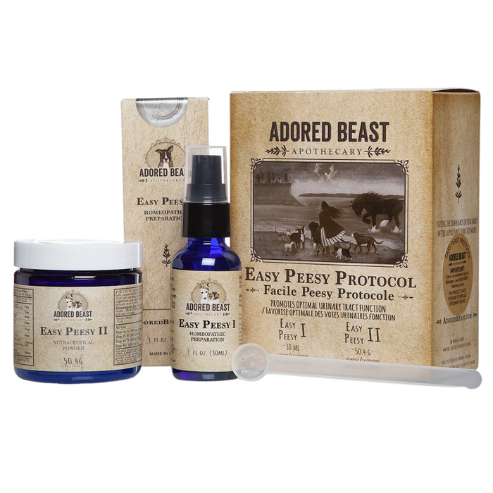 Adored Beast Easy Peesy Protocol | Promote Urinary Tract Function For Dogs & Cats (2 Products Kit)