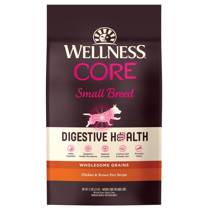 20% OFF: Wellness CORE® Digestive Health Small Breed Chicken & Brown Rice Adult Dry Dog Food