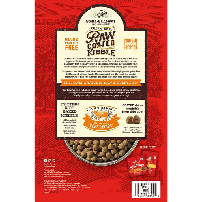 15% OFF: Stella & Chewy’s Raw Coated Kibble Beef Recipe Dry Dog Food