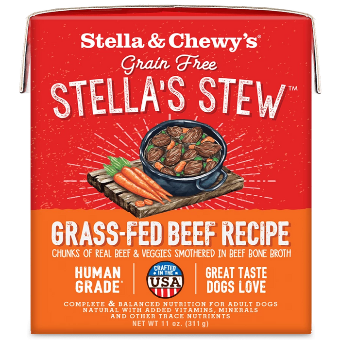 Stella & Chewy's Grain Free Grass-Fed Beef Stew Recipe For Dogs