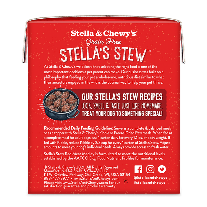 Stella & Chewy's Grain Free Red Meat Stew Recipe For Dogs