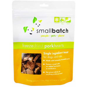 15% OFF: Small Batch Freeze-Dried Pork Hearts For Dogs & Cats