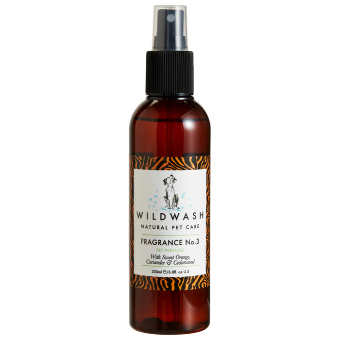 WildWash PRO Perfume Fragrance No.3 WithSweet Orange, Coriander & Cedarwood Spray For Dogs