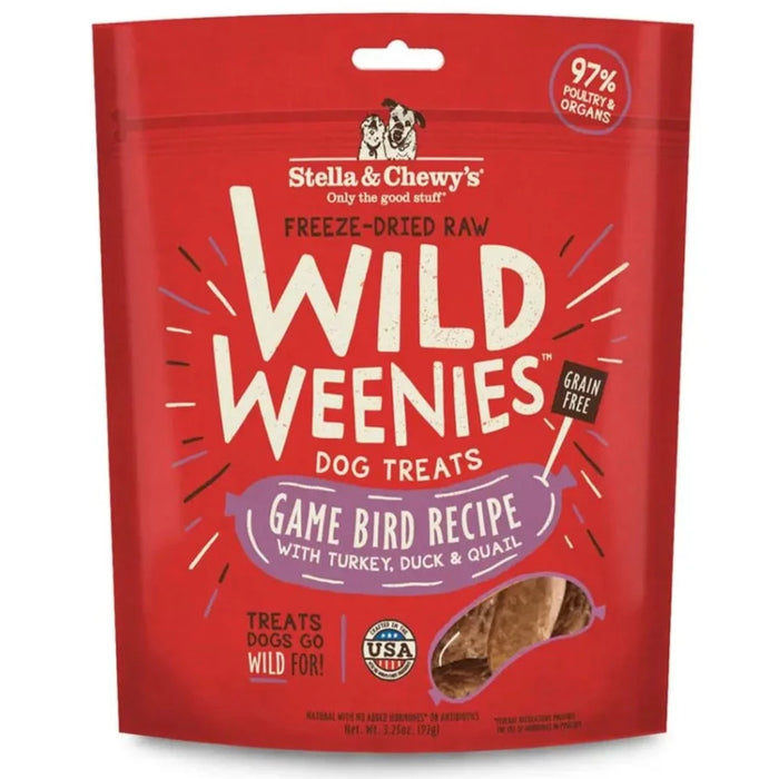 Stella & Chewy’s Freeze Dried Raw Wild Weenies Game Bird Recipe Dog Treats