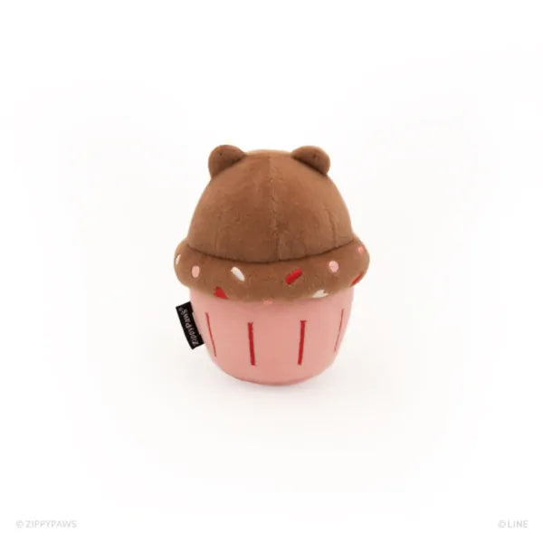 ZippyPaws LINE FRIENDS NomNomz® Brown Cupcake Dog Toy