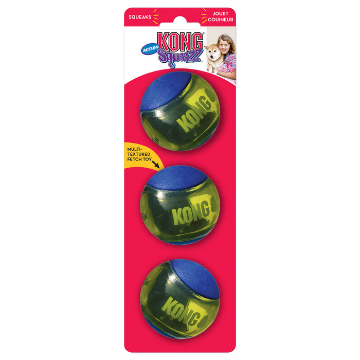 20% OFF: Kong® Squeezz Action Blue Ball Dog Toy