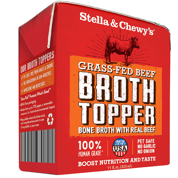 Stella & Chewy's Grain Free Grass-Fed Beef Broth Topper For Dogs