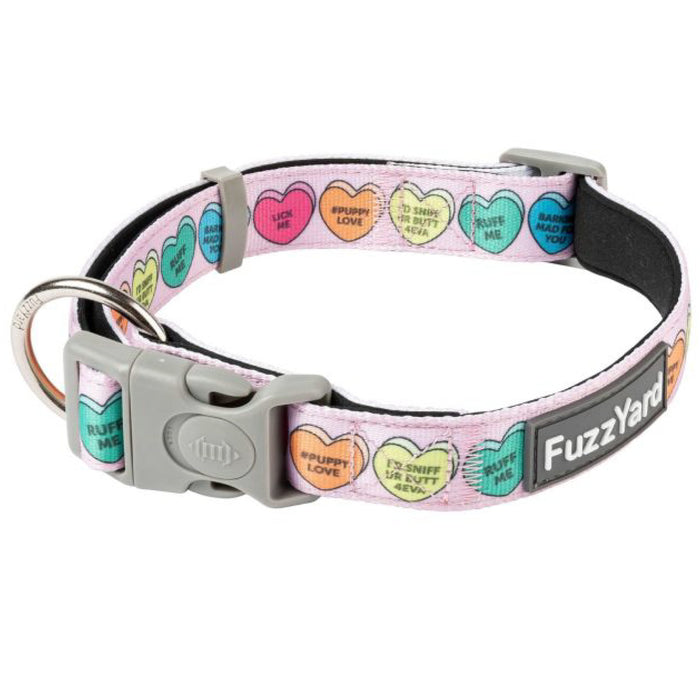 15% OFF: FuzzYard Candy Hearts Dog Collar