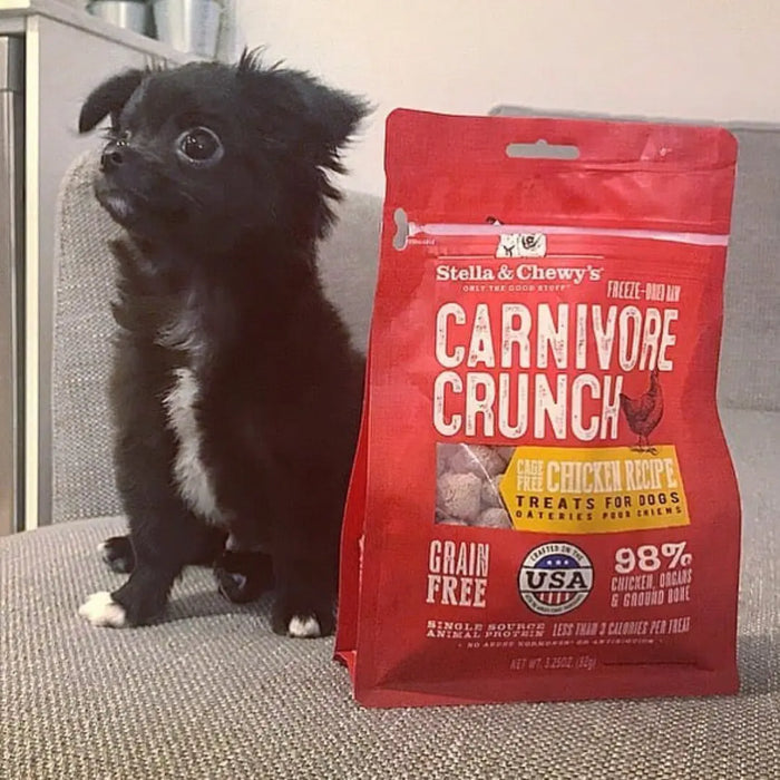 Stella & Chewy’s Freeze-Dried Raw Carnivore Crunch Cage-Free Chicken Recipe For Dogs