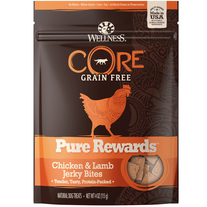 20% OFF: Wellness® CORE Pure Rewards™ Grain Free Chicken & Lamb Jerky Bites For Dogs