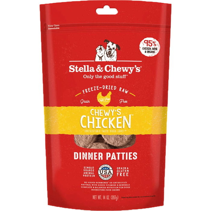 Stella & Chewy’s Freeze-Dried Raw Chicken Dinner Patties For Dogs