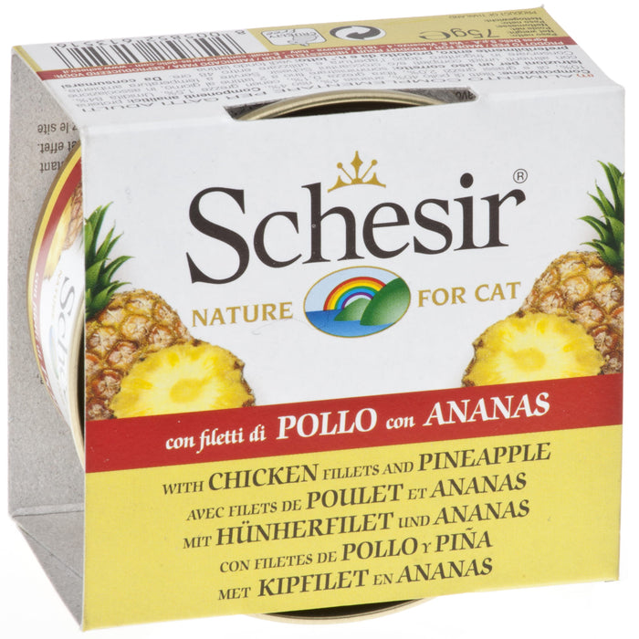 Schesir Chicken Fillets & Pineapple Wet Cat Food