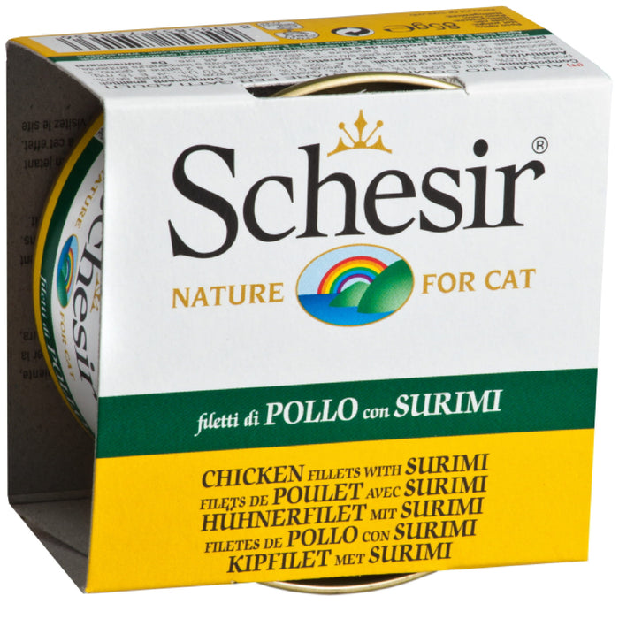 Schesir Chicken Fillet & Surimi Wet Cat Food