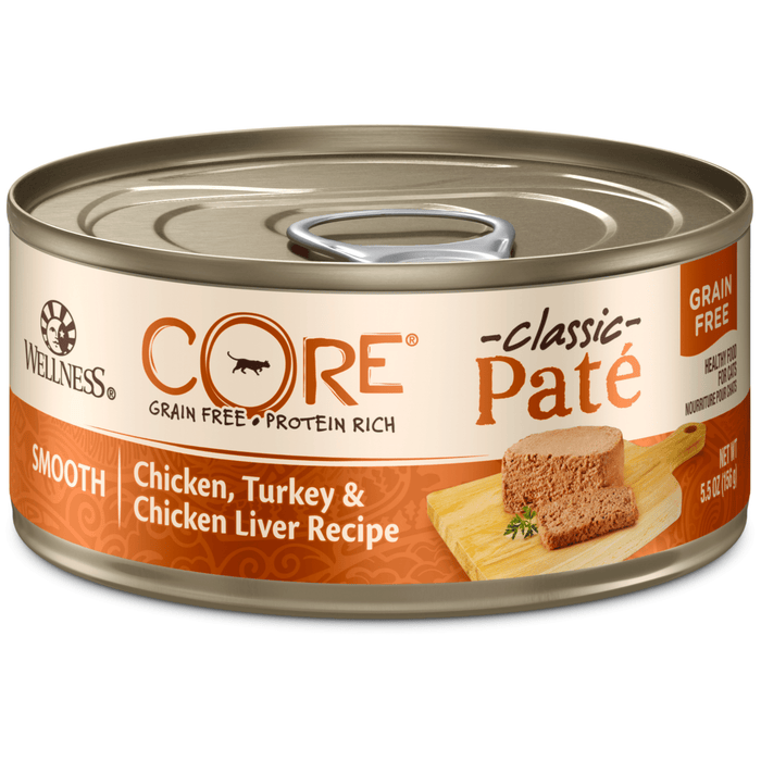20% OFF: Wellness CORE Grain Free Pâté Chicken, Turkey & Chicken Liver Recipe Wet Cat Food