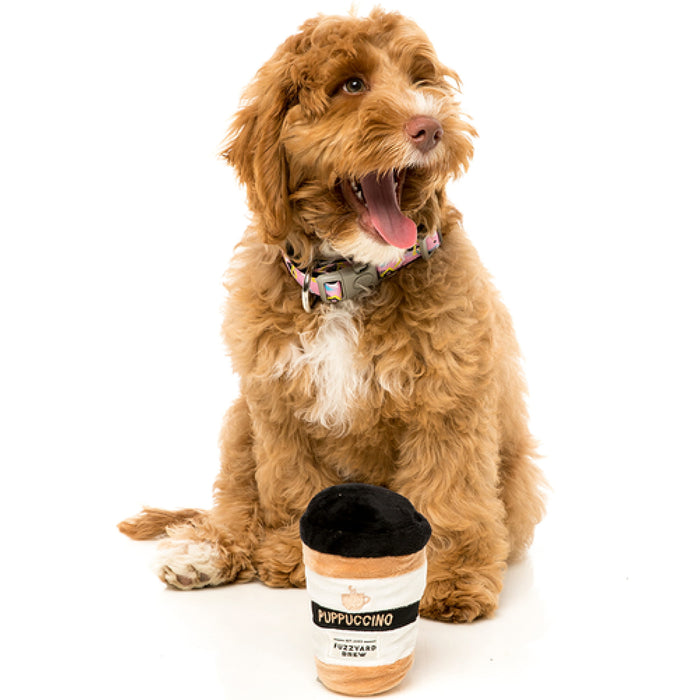 15% OFF: FuzzYard Puppuccino Take Away Coffee Plush Dog Toy