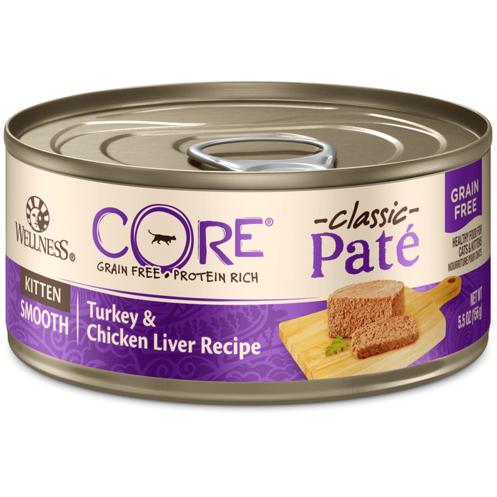 20% OFF: Wellness CORE Grain Free Pâté Kitten: Chicken & Turkey Recipe Wet Cat Food