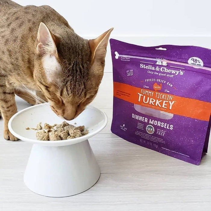 Stella & Chewy's Freeze-Dried Raw Tummy Ticklin’ Turkey Dinner Morsels For Cats