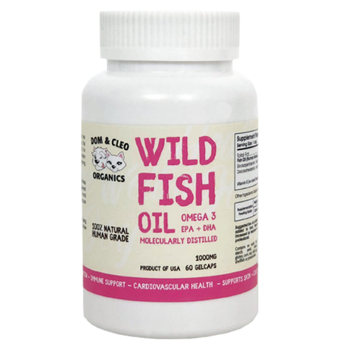 10% OFF: Dom & Cleo Organics Wild Fish Oil For Dogs & Cats