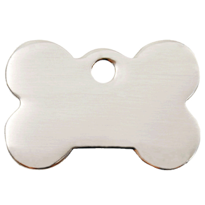 Red Dingo Flat Stainless Steel Bone Tag