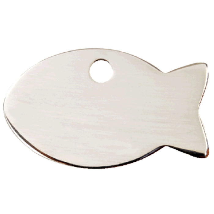 Red Dingo Flat Stainless Steel Fish Tag