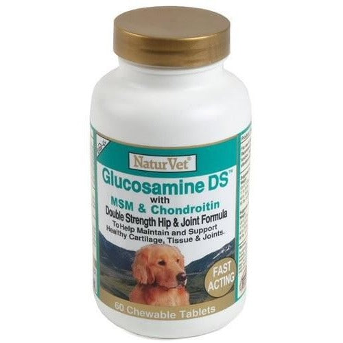 20% OFF: NaturVet Glucosamine Double Strength With MSM & Condroitin Chewable Tablets For Dogs