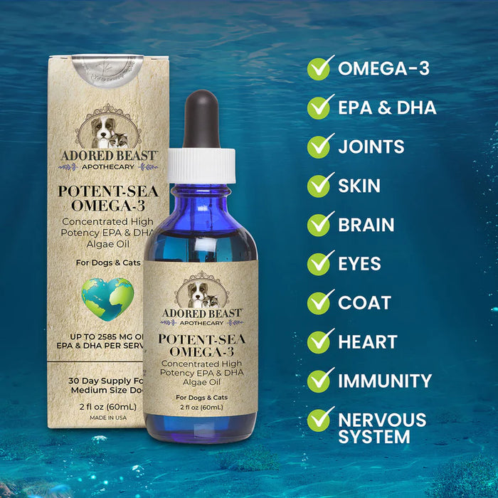 Adored Beast Potent-Sea Omega-3 | EPA & DHA For Dogs & Cats