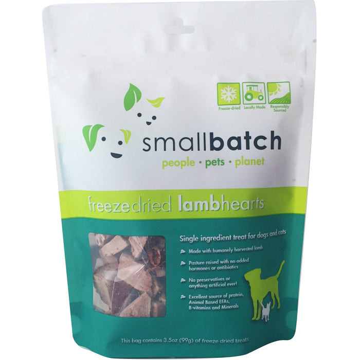 Small Batch Freeze Dried Lamb Hearts For Dogs & Cats