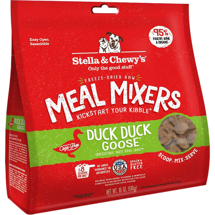 Stella & Chewy’s Freeze-Dried Raw Duck Duck Goose Meal Mixers For Dogs