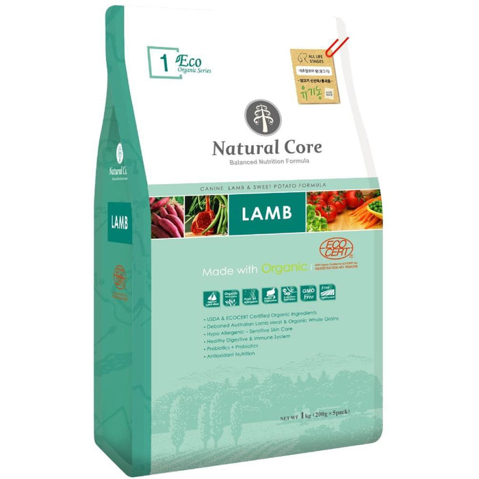 15-20% OFF: Natural Core ECO1 Organic Lamb & Sweet Potato Formula Dry Dog Food