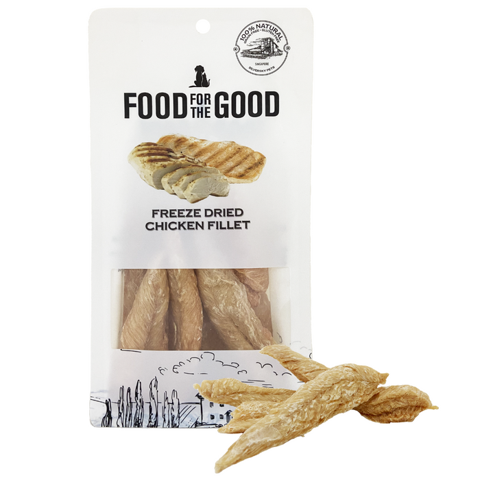 25% OFF: Food For The Good Freeze Dried Chicken Fillet Treats For Dogs & Cats