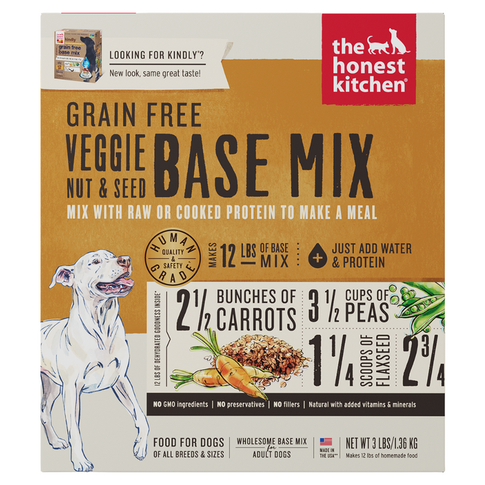 15% OFF: The Honest Kitchen Dehydrated Grain Free Veggie, Nut & Seed Recipe Base Mix Dog Food (Kindly)
