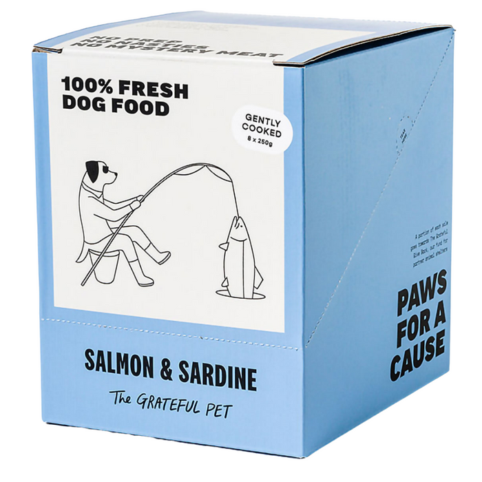 The Grateful Pet Gently Cooked Salmon & Sardine Dog Food (FROZEN)