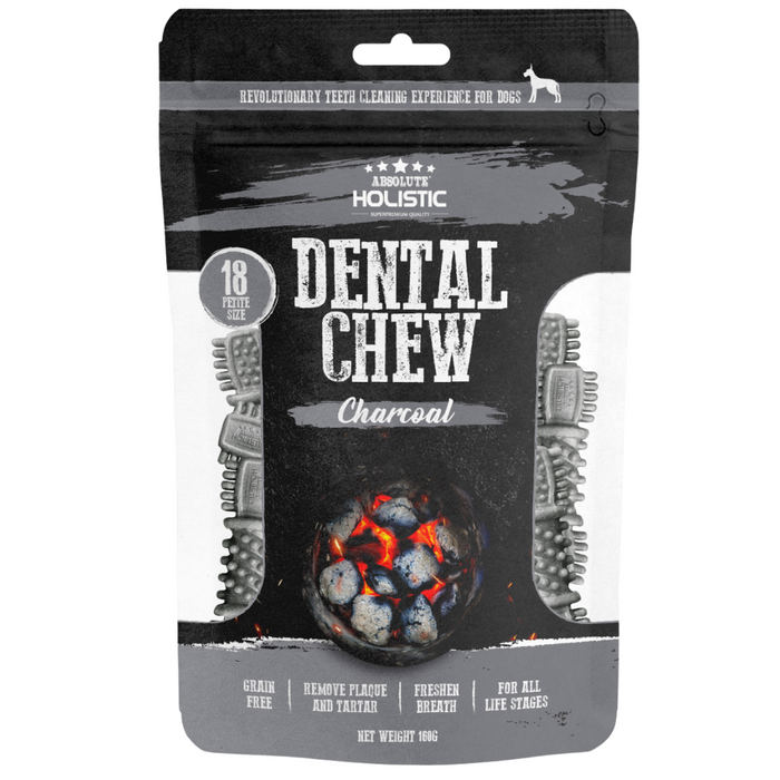 40% OFF: Absolute Holistic Charcoal Dental Chews Value Pack For Dogs