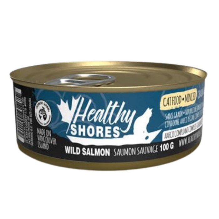 Healthy Shores Premium Minced Wild Salmon Wet Food For Adult Cats